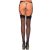 721000B SHEER BACK SEAM STOCKING O/S BLK