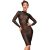 Classic dress made of elastic tulle - M