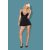 810-BAB-1 babydoll & thong black S/M