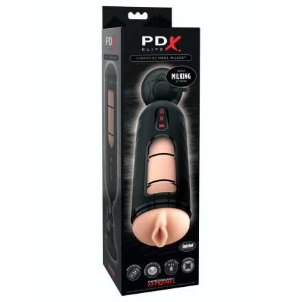 Vibrating Mega Milker  Light/Black