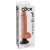10" Vibrating Cock with Balls  Light
