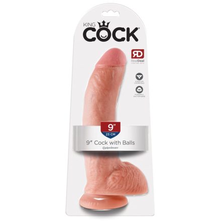 9" Cock with Balls  Light