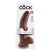 9" Cock with Balls  Brown