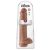 15" Cock with Balls  Tan
