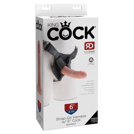 Strap on Harness with 6" Cock  Light