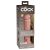 8" Dual Density Vibrating Silicone Cock  Light